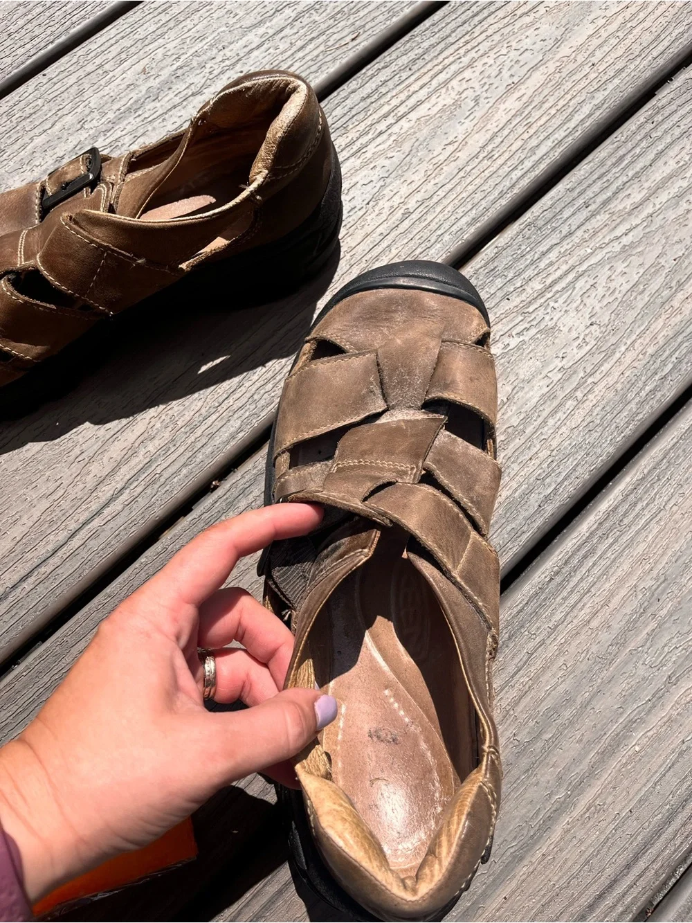 Keen Bidwell leather fisherman sandal